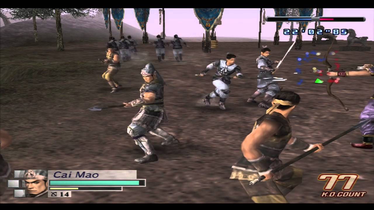 Dynasty Warriors 4 Empires: Generic Warrior (Cai Mao) Gameplay