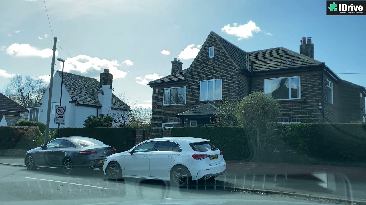(4K VIDEO)   Leeds Horsforth UK TEST CENTRE ROUTE AREA LATEST