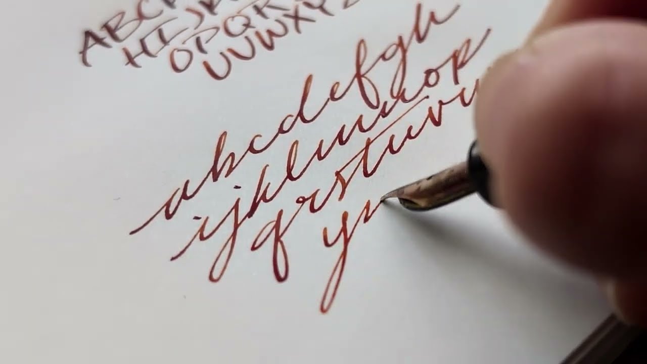 Writing with a vintage Waterman 32V fountain pen