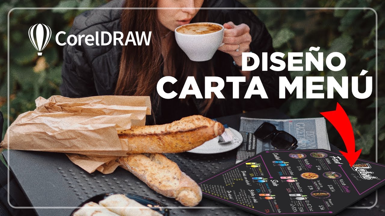 CURSO de DISEÑO de CARTA MENÚ para RESTAURANTE BAR en CorelDRAW 2023
