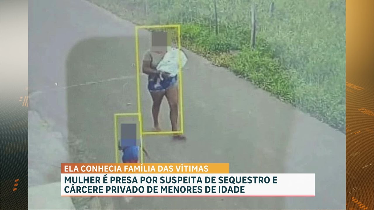 Mulher é presa por suspeita de sequestro e cárcere privado de menores de idade