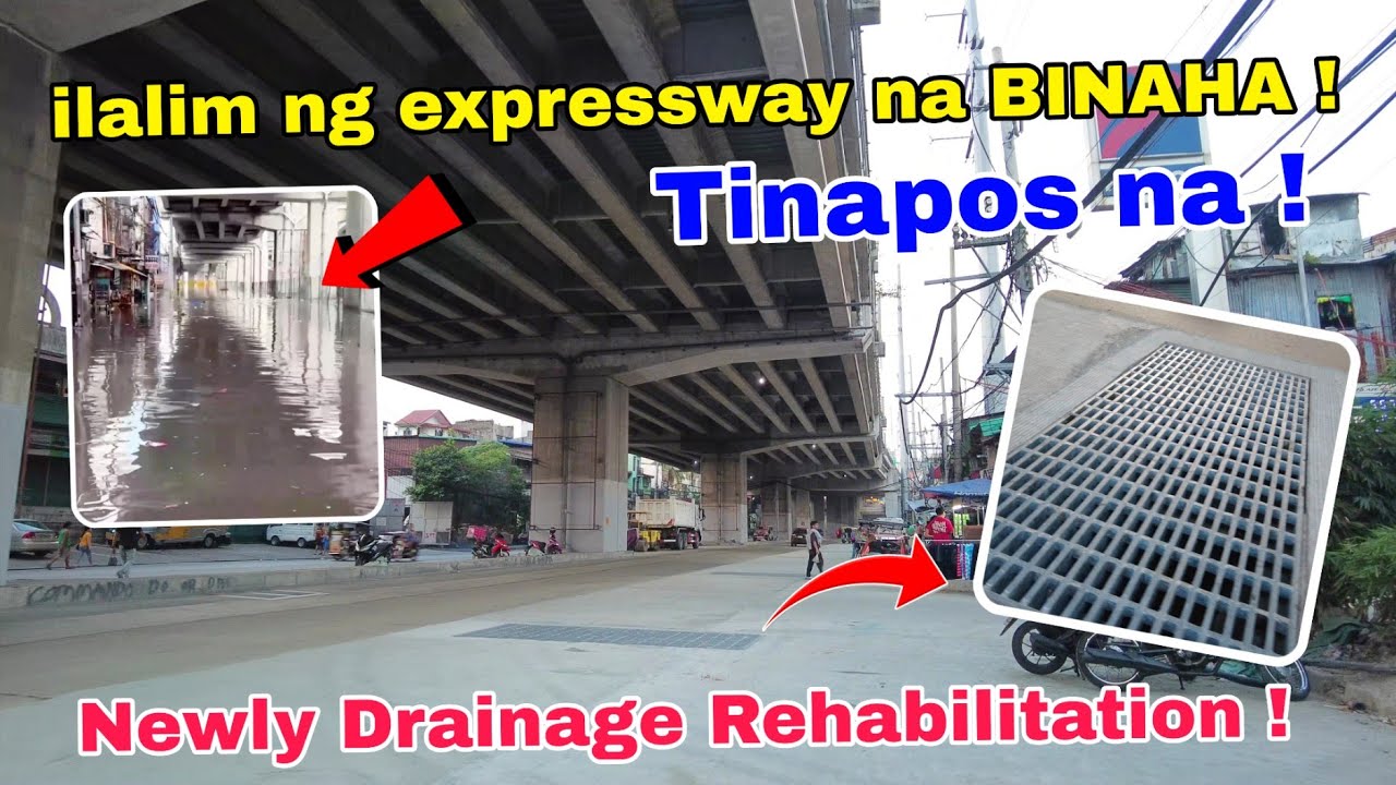 ilalim ng Expressway na Binaha TINAPOS NA ! Newly Drainage Rehabilitation G.Araneta Ave Quezon City