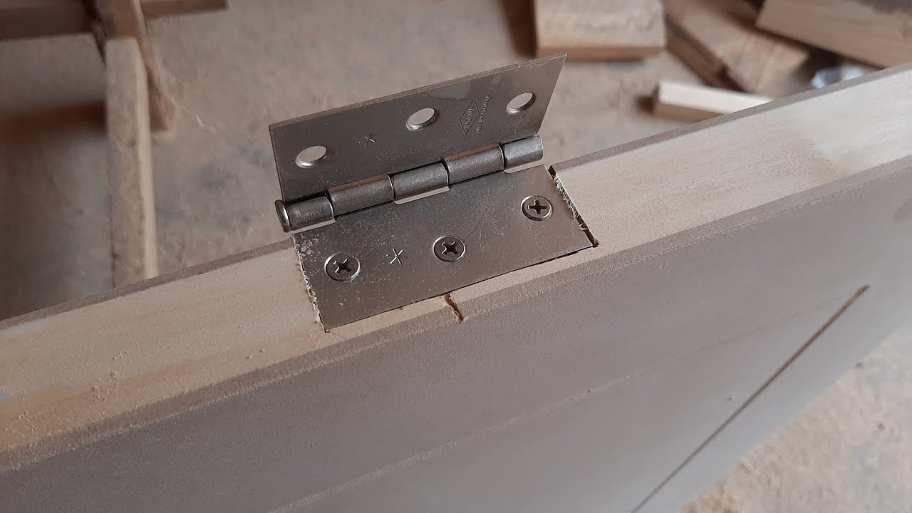 COMO INSTALAR BISAGRAS EN UNA PUERTA FACIL Y RAPIDO