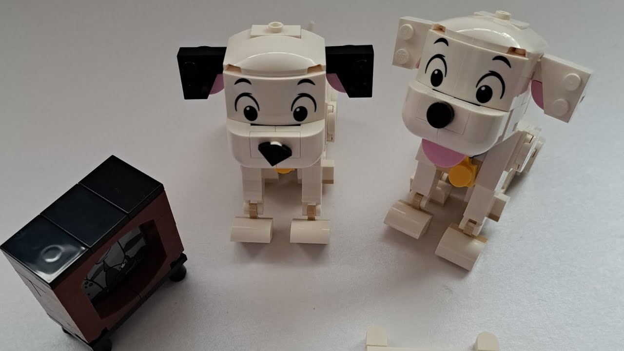 Lego Disney Lucky & Penny 101 Dalmatians Puppies Build 