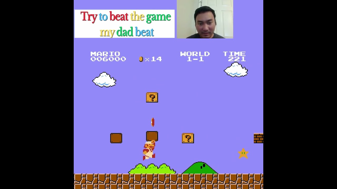 Super Mario Bros World 1-1. Try to beat the game my dad beat 