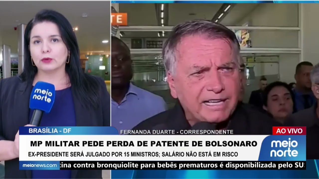 MP Militar pede perda de patente de Bolsonaro | Agora Brasil
