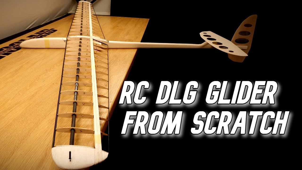 RC F3K DLG 1500 Building video, RC glider, Balsa construction, Carbon Fiber Bow Arrows,  RC Airplane