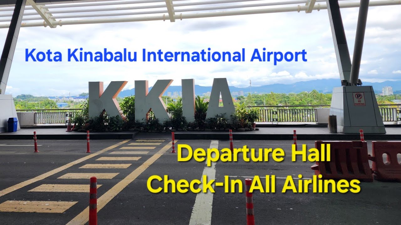 Kota Kinabalu International Airport KKIA Departure Level Check-In Counters KK Sabah @exploresabah