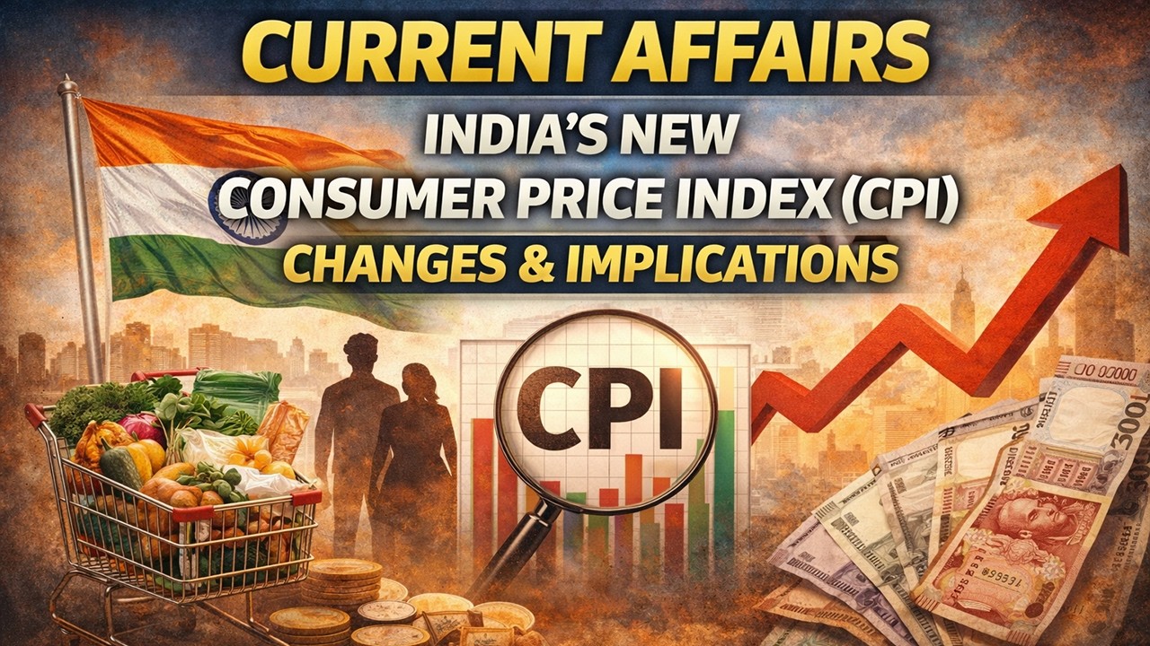 India's New Consumer Price Index (CPI) - Chnages & Implications | Current Affairs UPSC | SSC | Bank