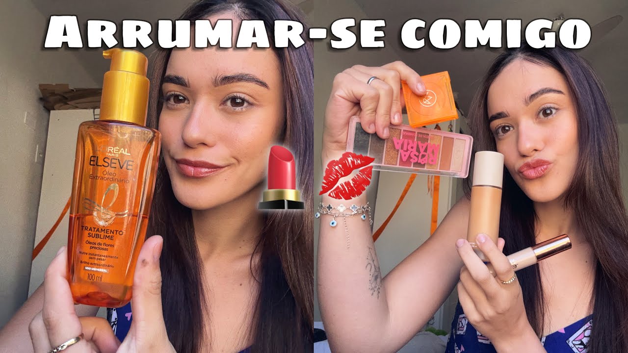 GRWM - Me arrumando para criar conteúdos💇🏻‍♀️💄