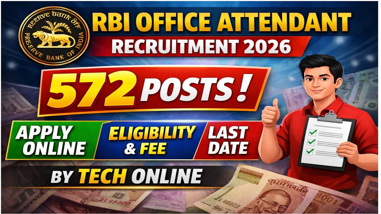 RBI Office Attendant Recruitment Apply Online Process #online #apply #rbi 
