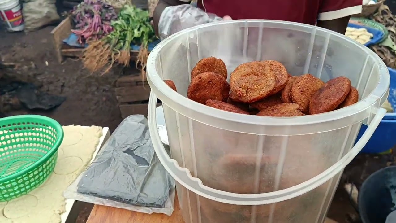 African street pancakes from sweet bananas