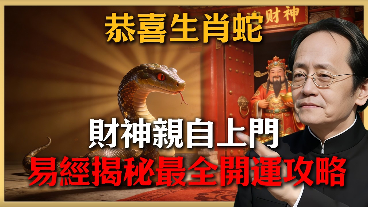 恭喜屬蛇人！倪海廈傳授：開運之道天賜2026年，福報入手，不看悔失暴富機緣！#倪海廈 #命理 #生肖 #運勢