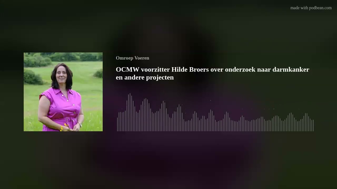 OCMW voorzitter Hilde Broers over onderzoek naar darmkanker en andere projecten