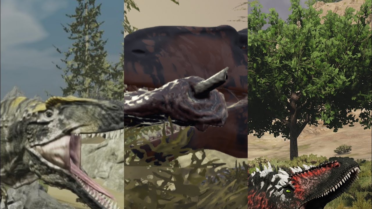 Arazoa acrocanthosaurus gameplay-crimson semi realism