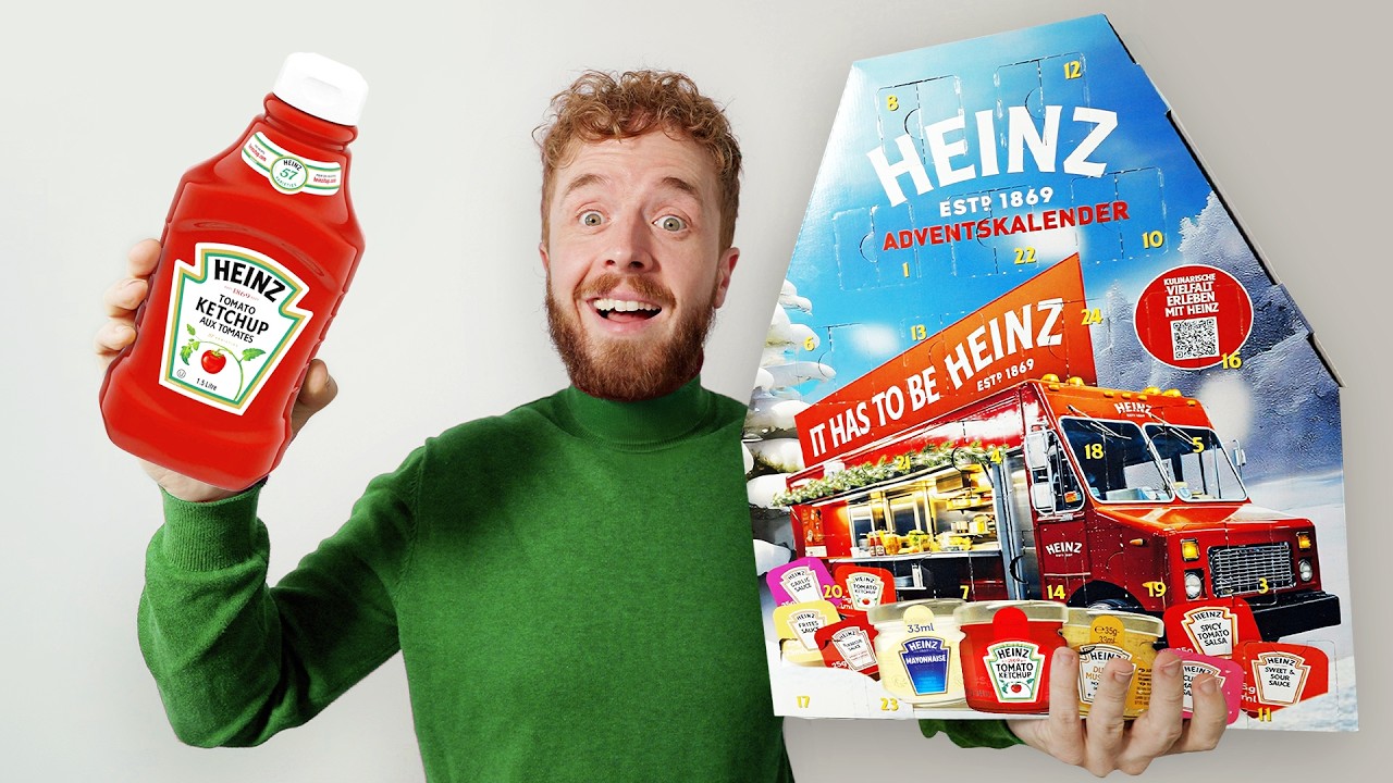 Beste ADVENTSKALENDERS van 2024 testen! 😍 (NUTELLA, HEINZ & M&M's)