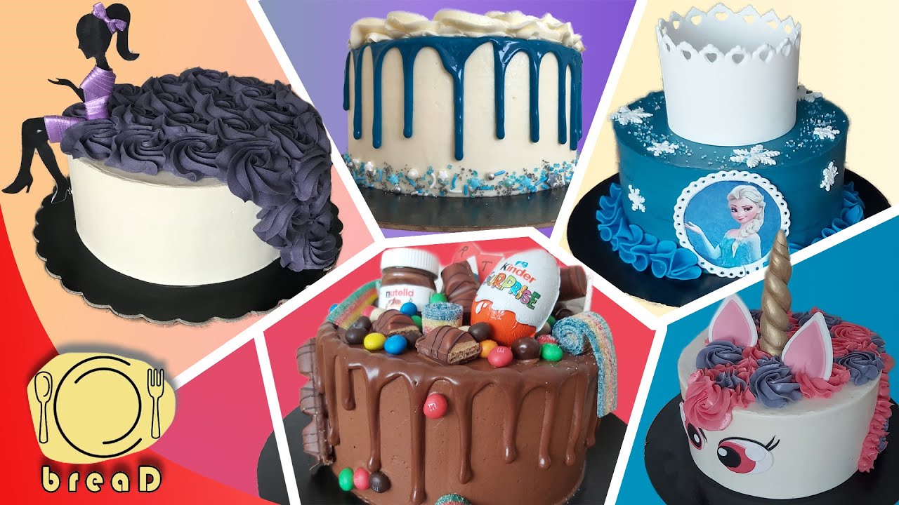 10 jednostavnih ideja za dekoraciju torti | 10 Easy Cake Decorating Ideas | breaD
