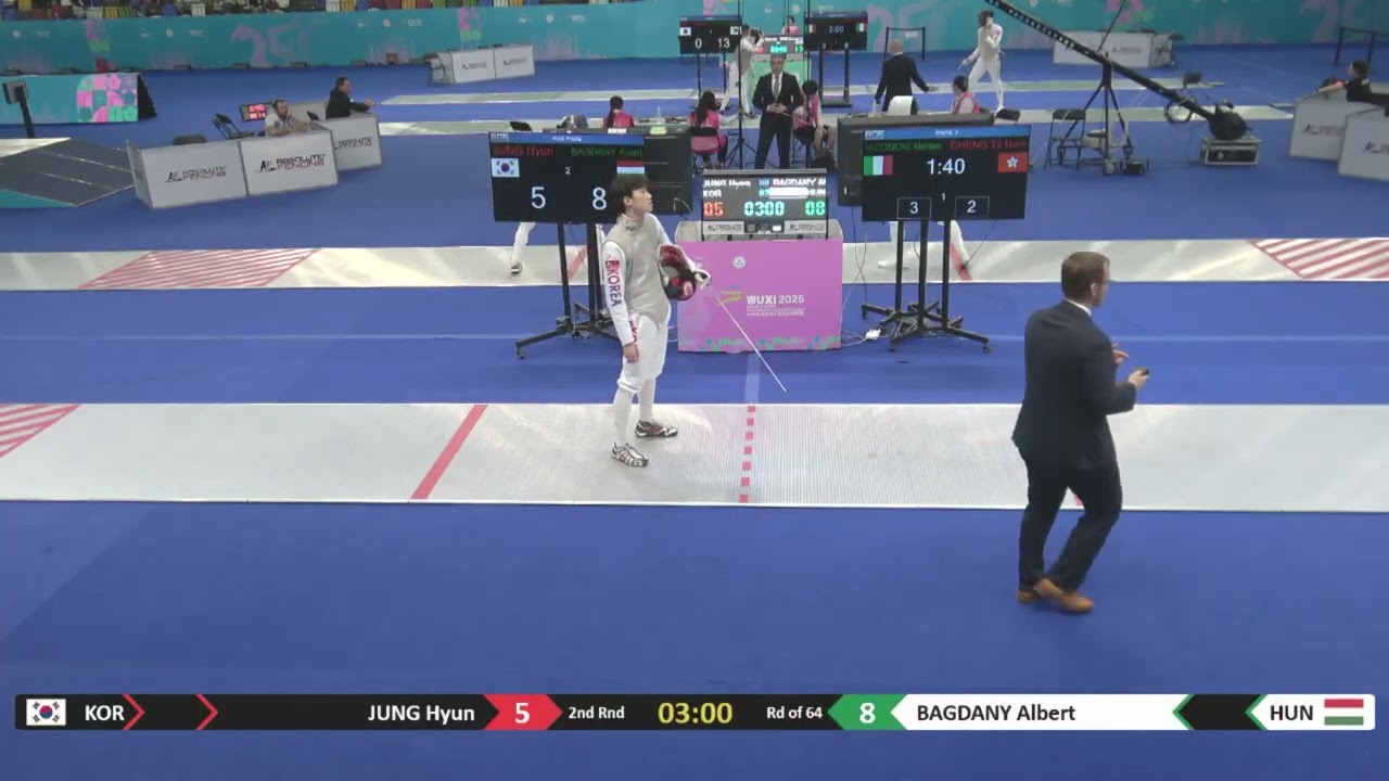 Wuxi Worlds 2025 JMF - L64 - Jung Hyun KOR v Albert Bagdany HUN