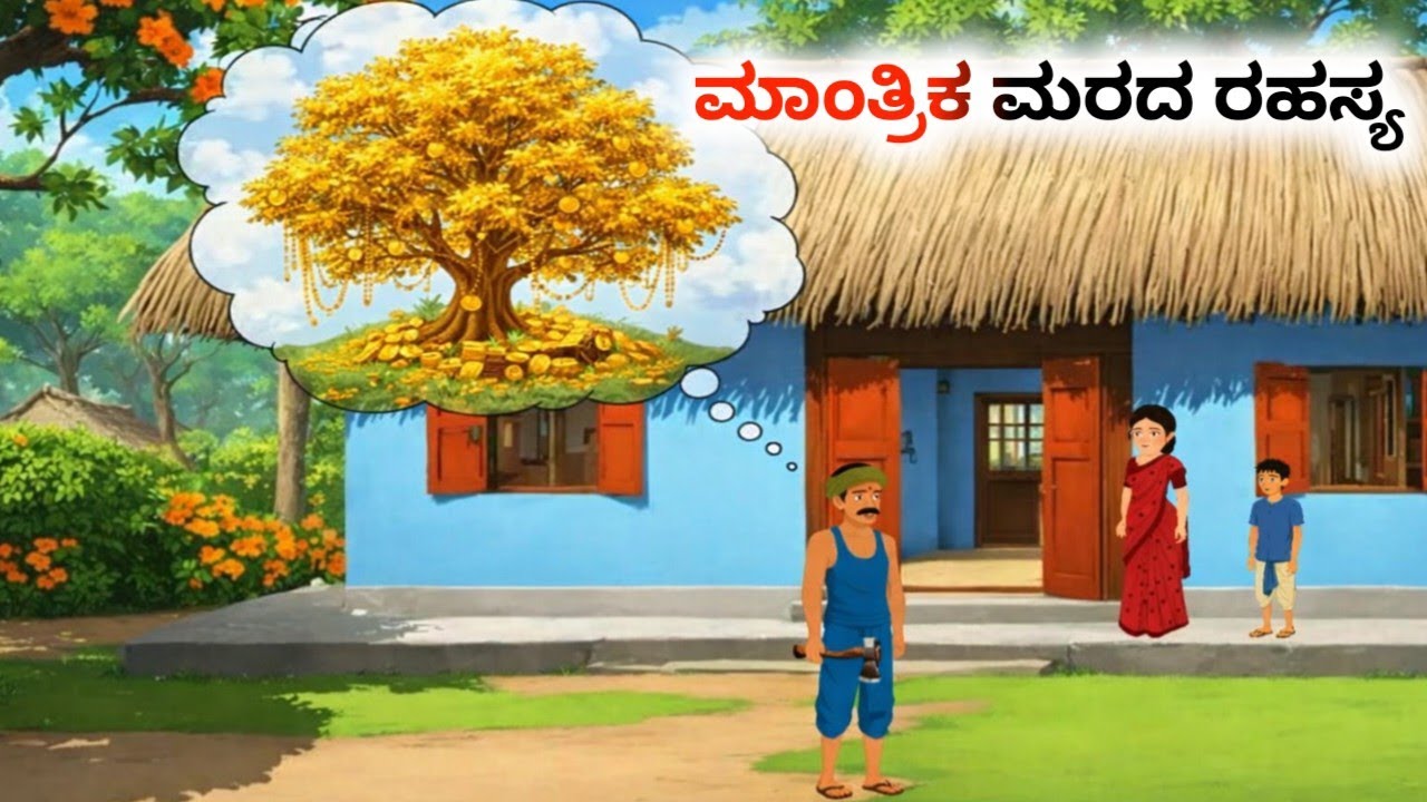 ಮಾಂತ್ರಿಕ ಮರದ ರಹಸ್ಯ | The secret of the magical tree | #kannadakathe #moralstory 