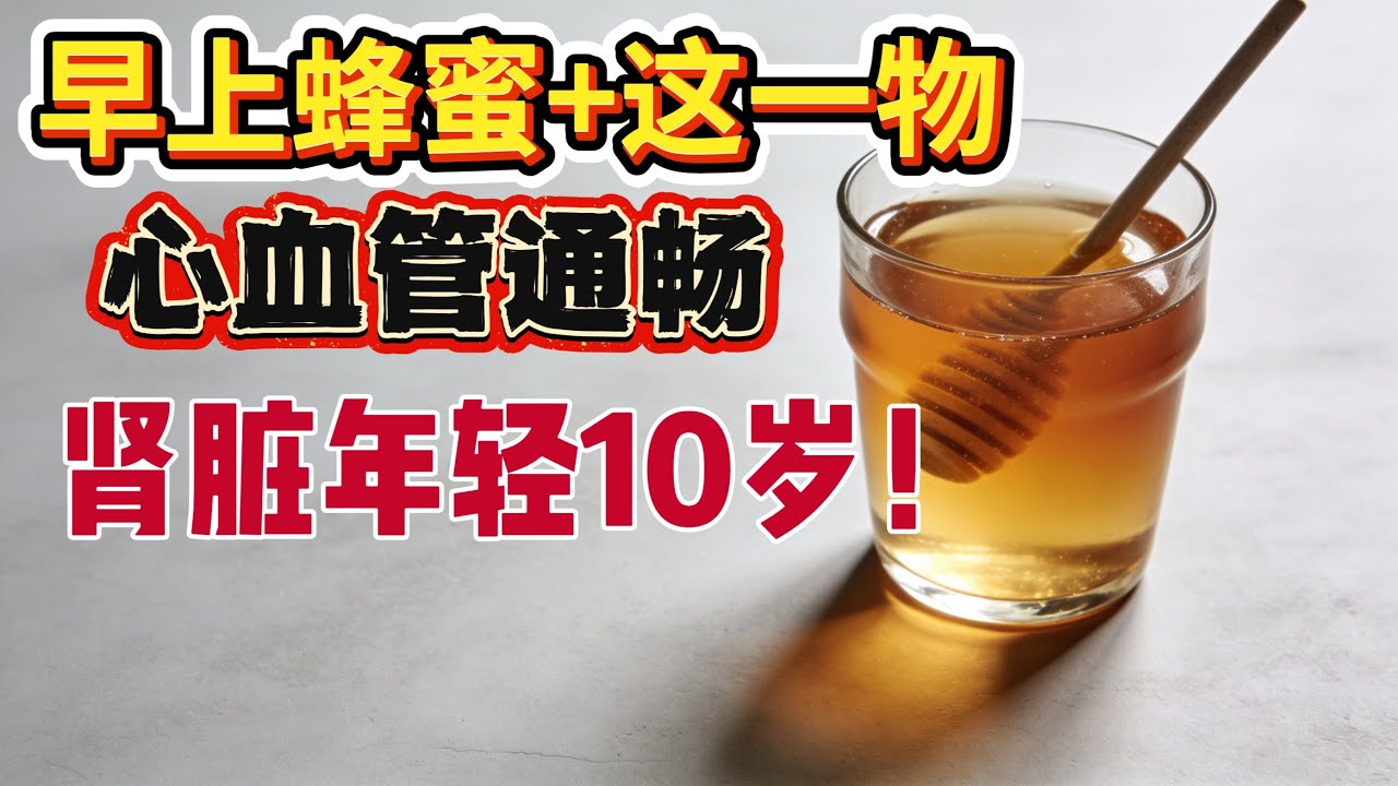 早上一勺蜂蜜加它的惊人秘密：是血管清道夫，肾脏也悄悄年轻10岁！医生天天吃行）#蜂蜜#生姜柠檬水 #肾脏健康 #血管健康 #血脂 