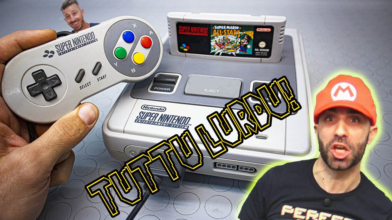 Super Nintendo dimenticato in cantina per 24 anni! Poi su ieu lu Cujune - MOD 50/60hz!