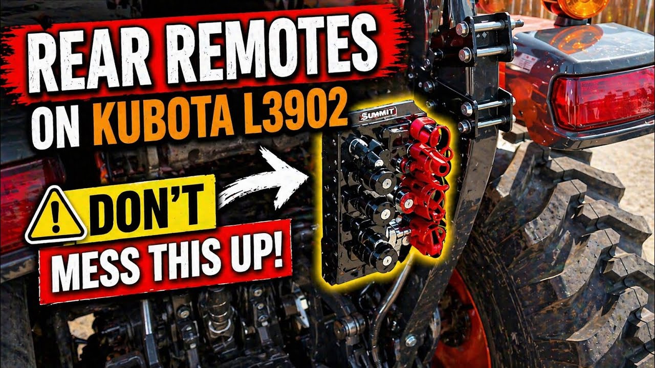 Установка задних пультов Summit на Kubota L3902 — Почти катастрофа, смотрите перед установкой!