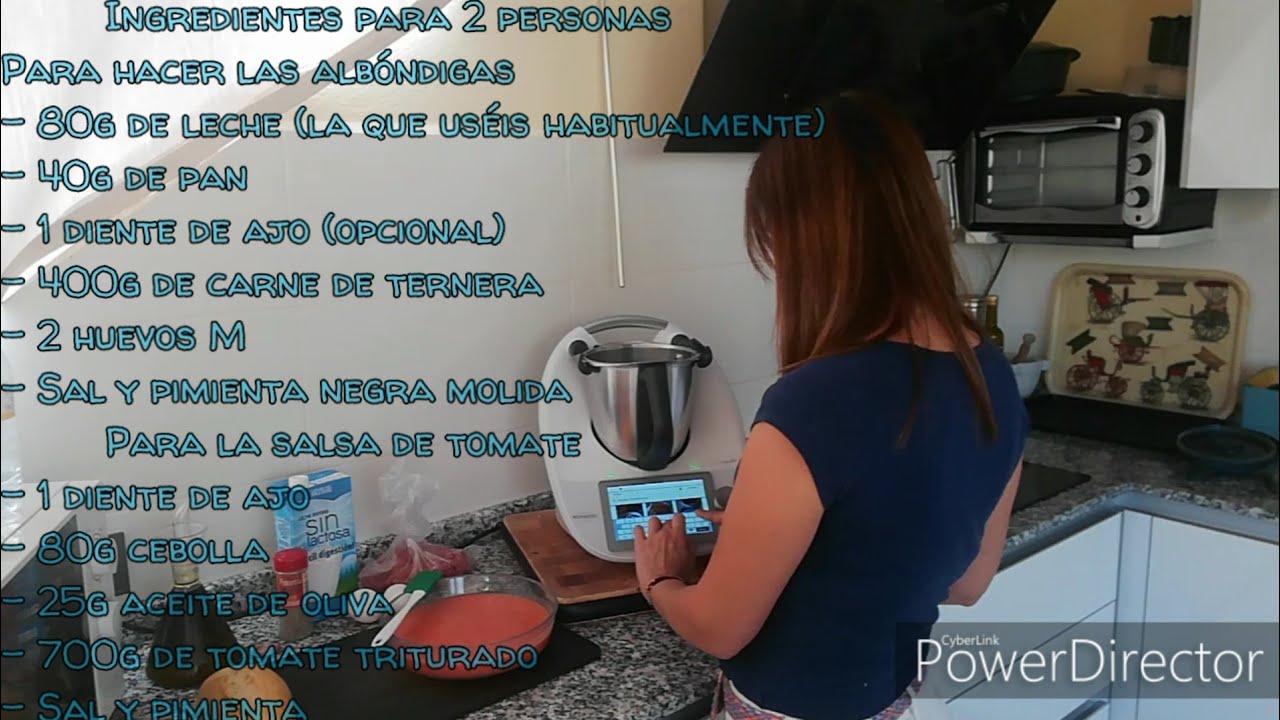 Albóndigas de ternera en salsa de tomate Thermomix