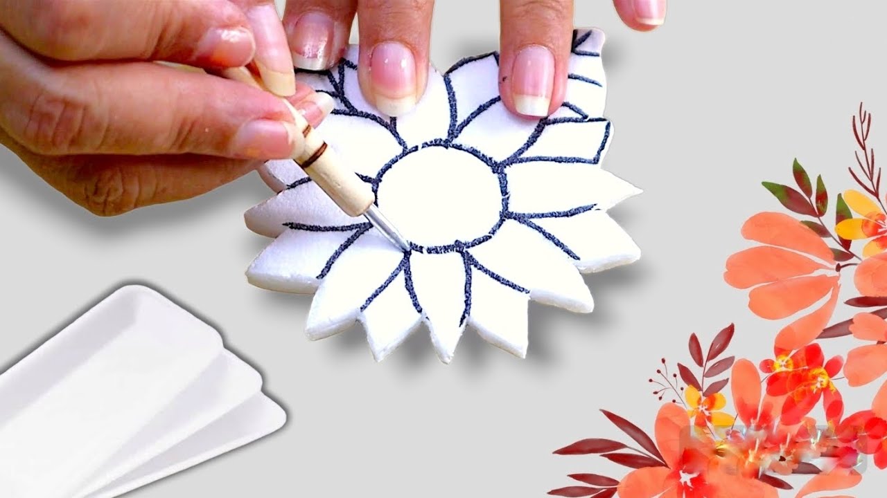 ¡INCREIBLE! CON 4 PLATOS DE ESPUMA DE PLASTICO HICE GRAN IDEA PARA REGALAR O VENDER