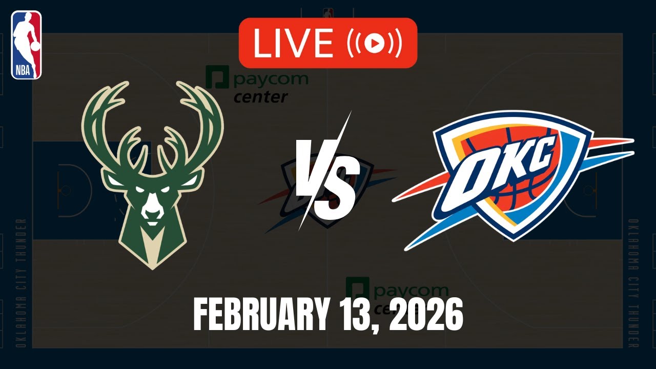 NBA LIVE! MILWAUKEE BUCKS vs OKLAHOMA CITY THUNDER | 2025-26 NBA SEASON | Feb. 13, 2026 | NBA 2K26