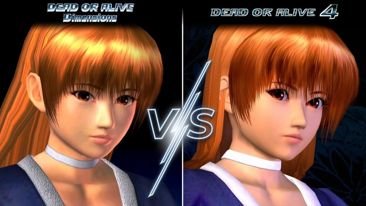 DOA Dimensions x DOA4 🚺🚹 Characters Face Comparison