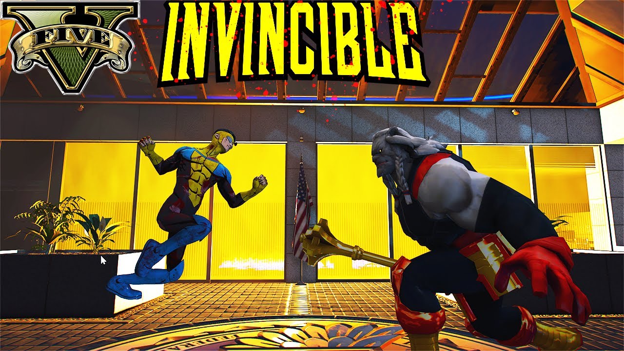GTA 5 - Invincible vs Battle Beast | Invincible Season 1 Fight