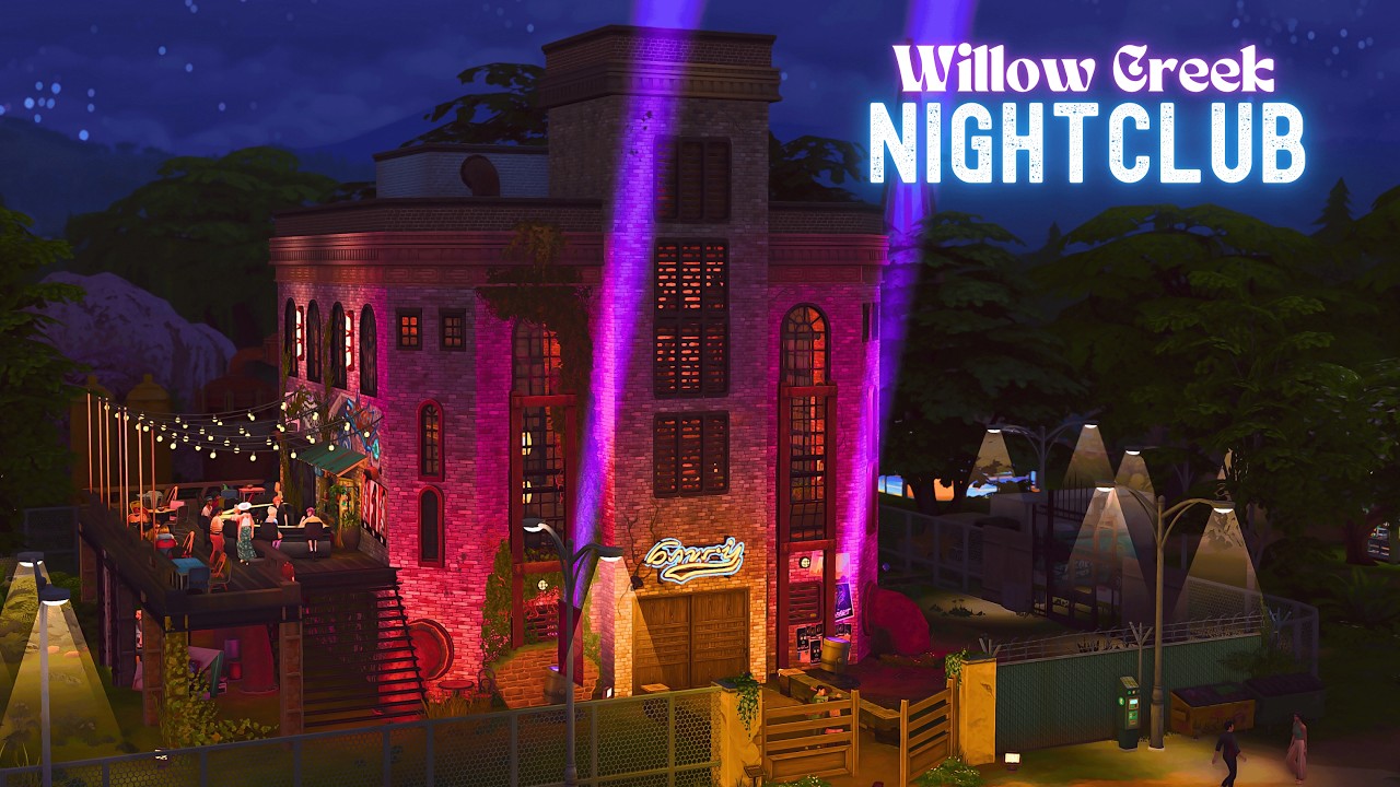 Willow Creek Underground Nightclub 🎉 | The Sims 4 Stop Motion | NOCC