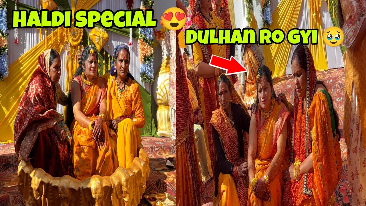 । Haldi special 😍latest garhwali wedding video❤#sumitpahadivlogs 