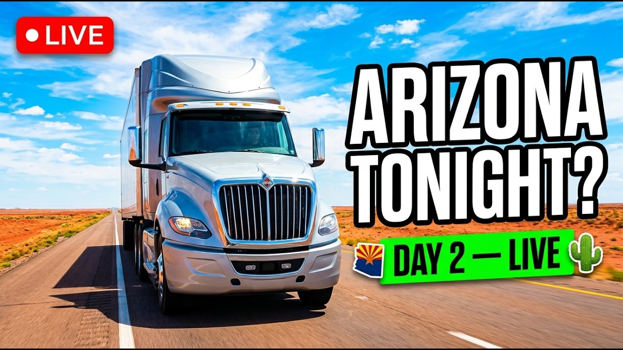LIVE | Can We Make It Into Arizona Tonight? | Blue Buffalo Haul Day 2 | El Reno, OK to Goodyear, AZ