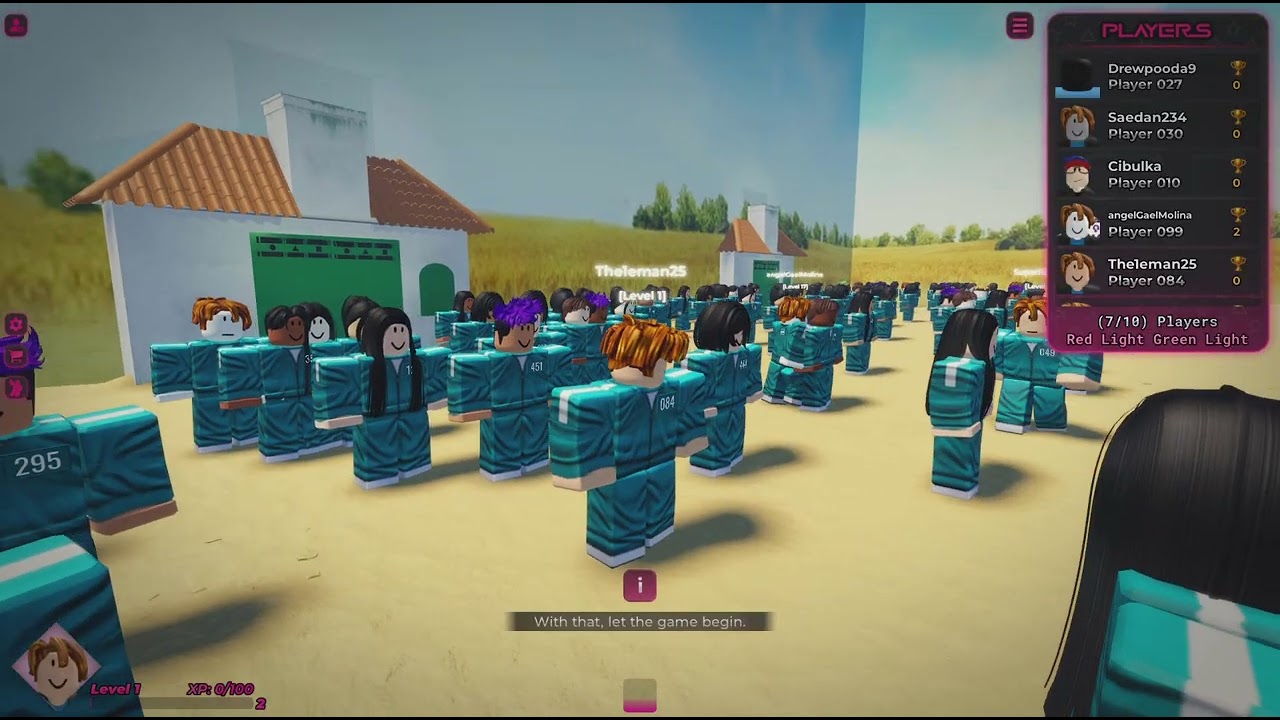 Playing original Squid blox-  Squid game