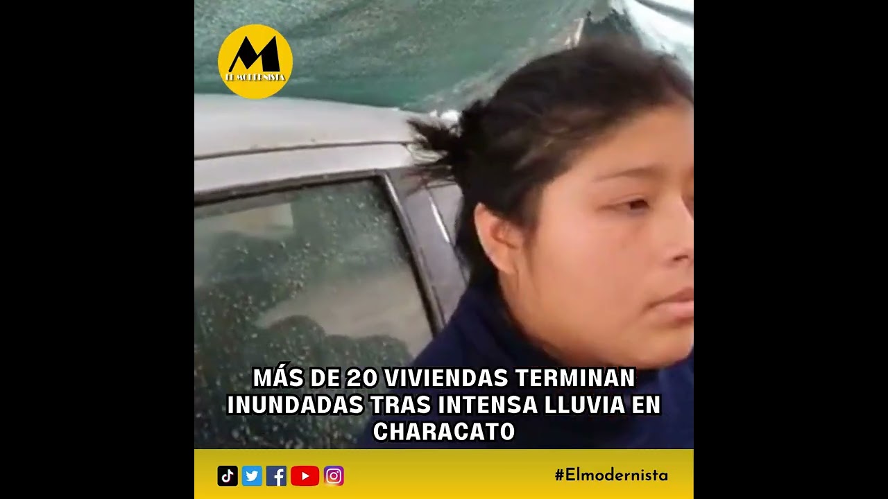 Más de 20 viviendas terminan inundadas tras intensa lluvia en Characato