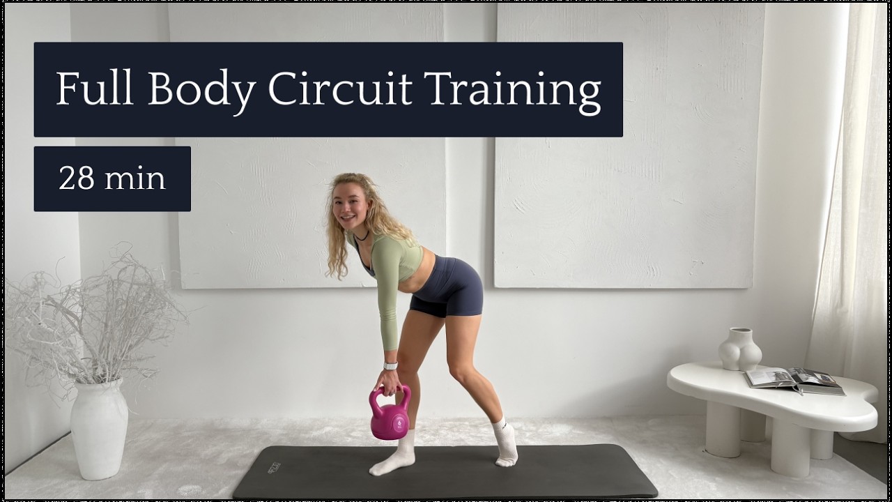 FULL BODY CIRCUIT TRAINING | 28 MIN | with kettlebell