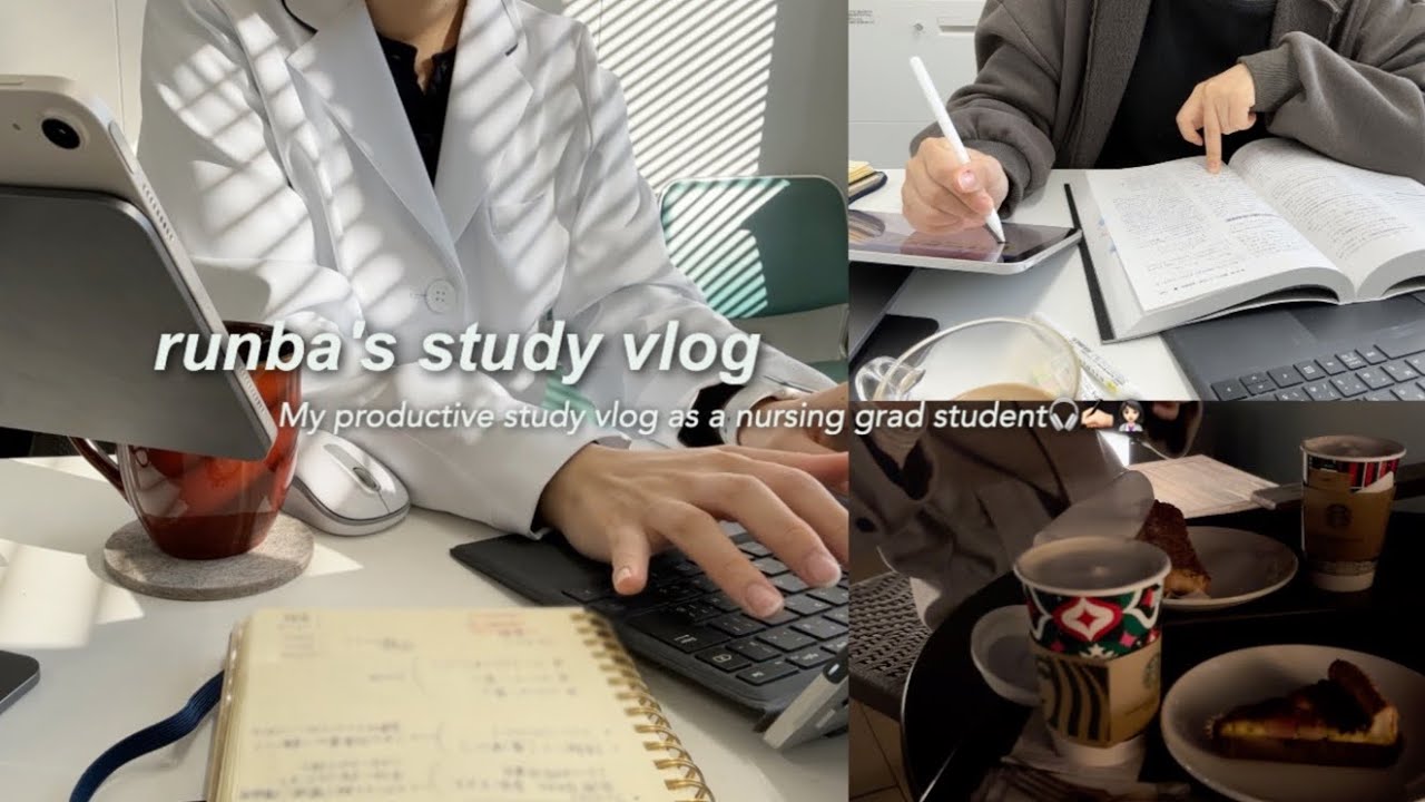 ENG) study vlog｜大学院生（看護）の１週間ブイログ🎧✍🏻｜uni life in JAPAN, productive days