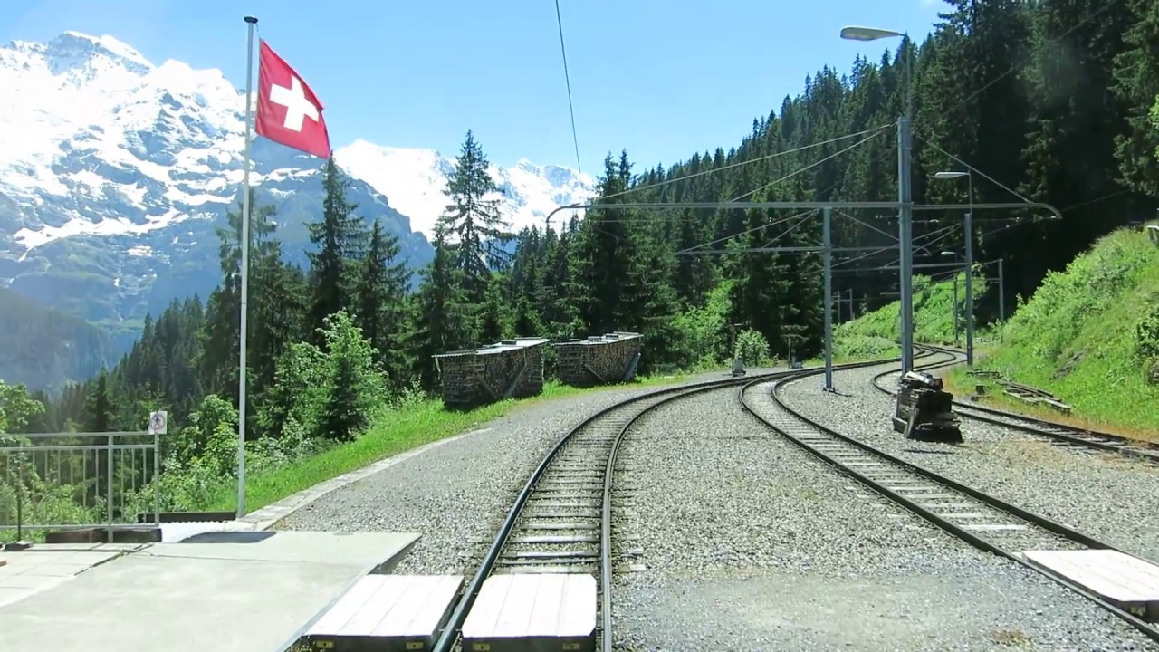 Bahnfahrt Grütschalp - Mürren