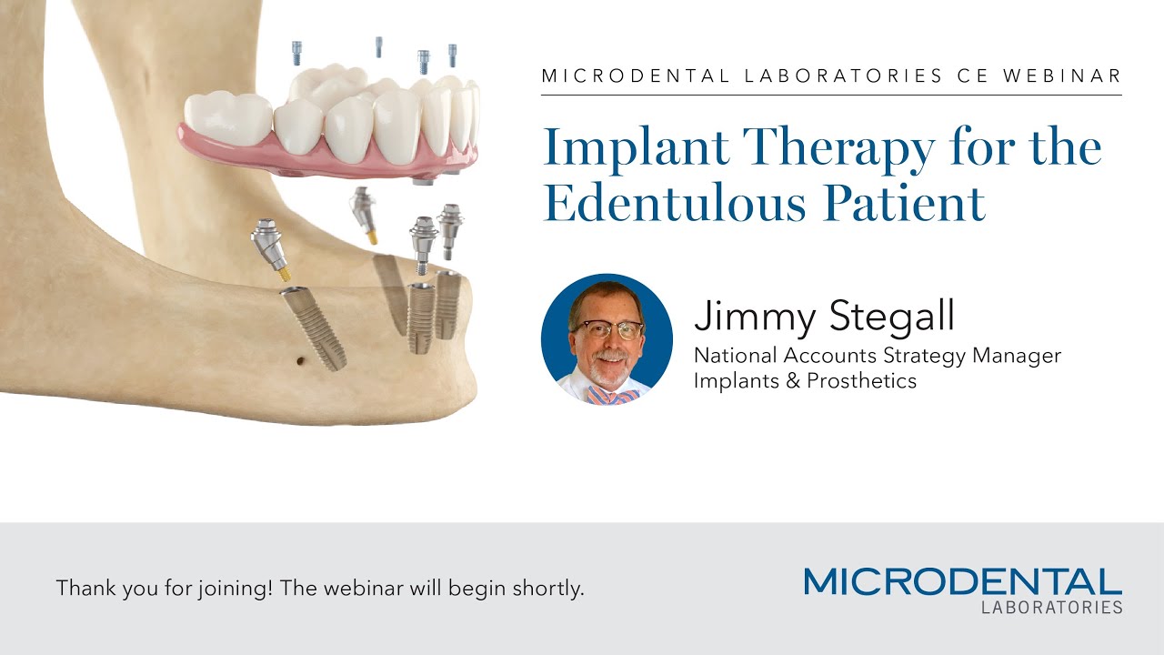 Jimmy Stegall — Implant Therapy for the Edentulous Patient