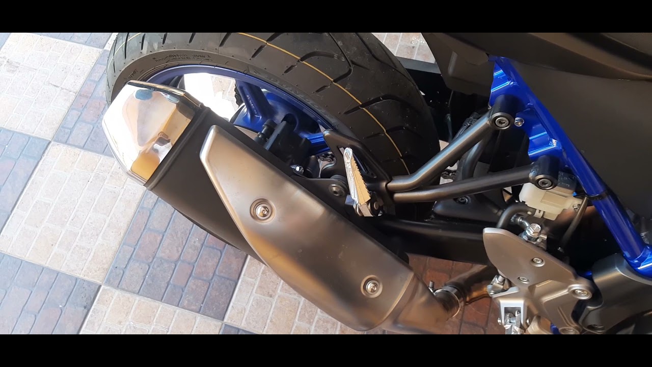 2021 Suzuki SV650 stock exhaust.