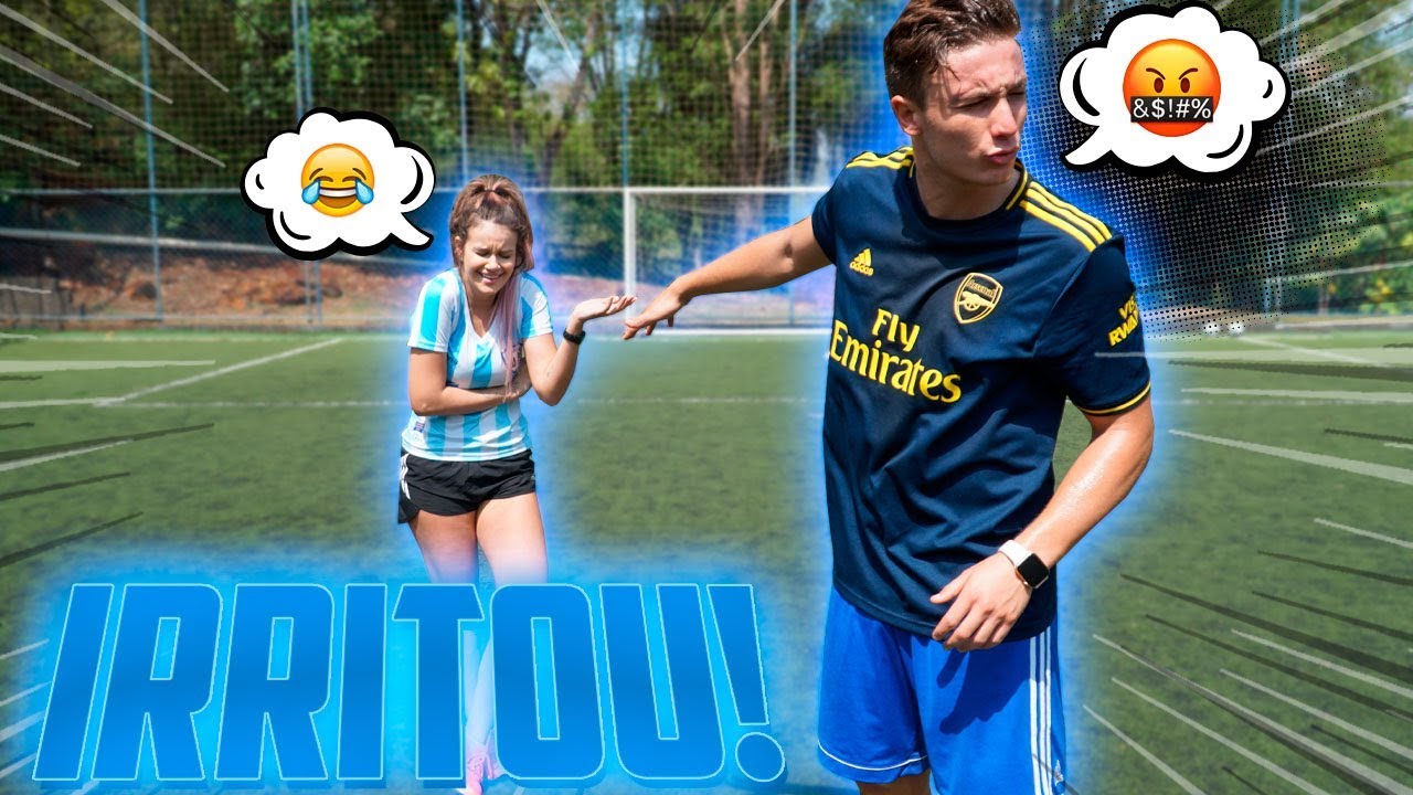 LEVEI MINHA AMIGA PRA JOGAR FUTEBOL E ELA ME IRRITOU MUITO!!