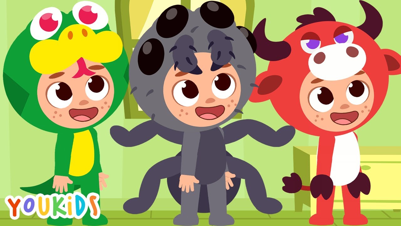 Finger Family Song | Animal Costumes | Youkids Nursery Rhymes