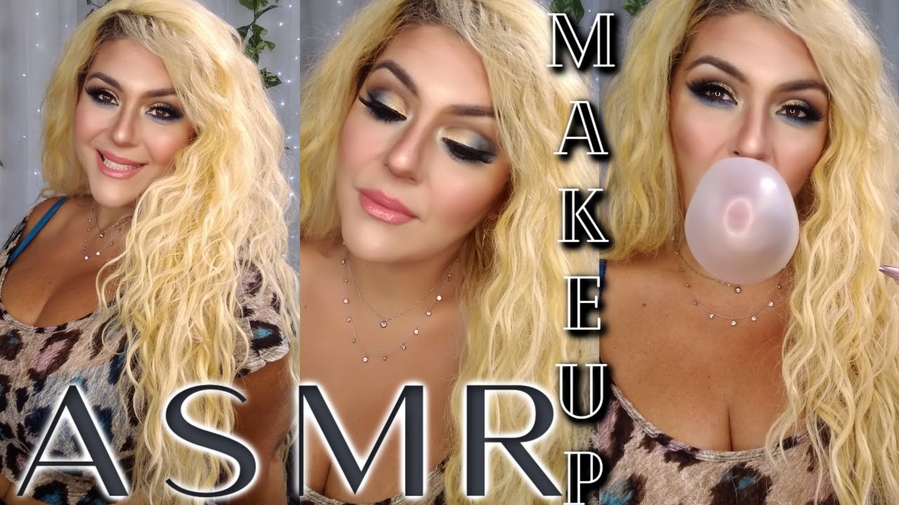 ASMR (Doing My Makeup) Chewing Gum