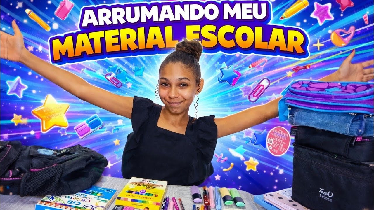 Arrumando meu material escolar de 2026...*  parte: 1