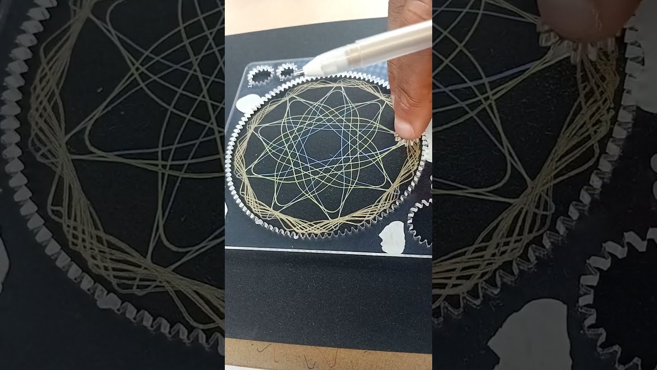 Drawing Spirograph Patterns in a Moving Shaky Train, Fails Success Frustration & Unexpected Beauty