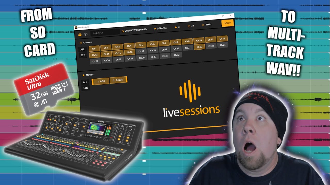 How to Extract an X32/M32 Multitrack Recording From SD Card Using Behringer LiveSessions App