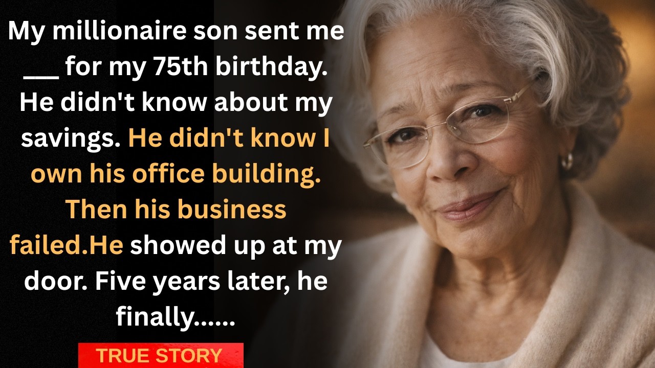 My Millionaire Son Sent Me $50 on My 75th Birthday. He Didn't Know About My Secret.