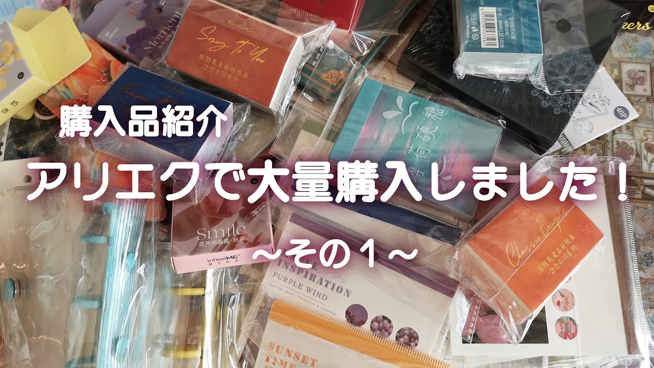 【購入品紹介】アリエクで大量購入しました！～その1～