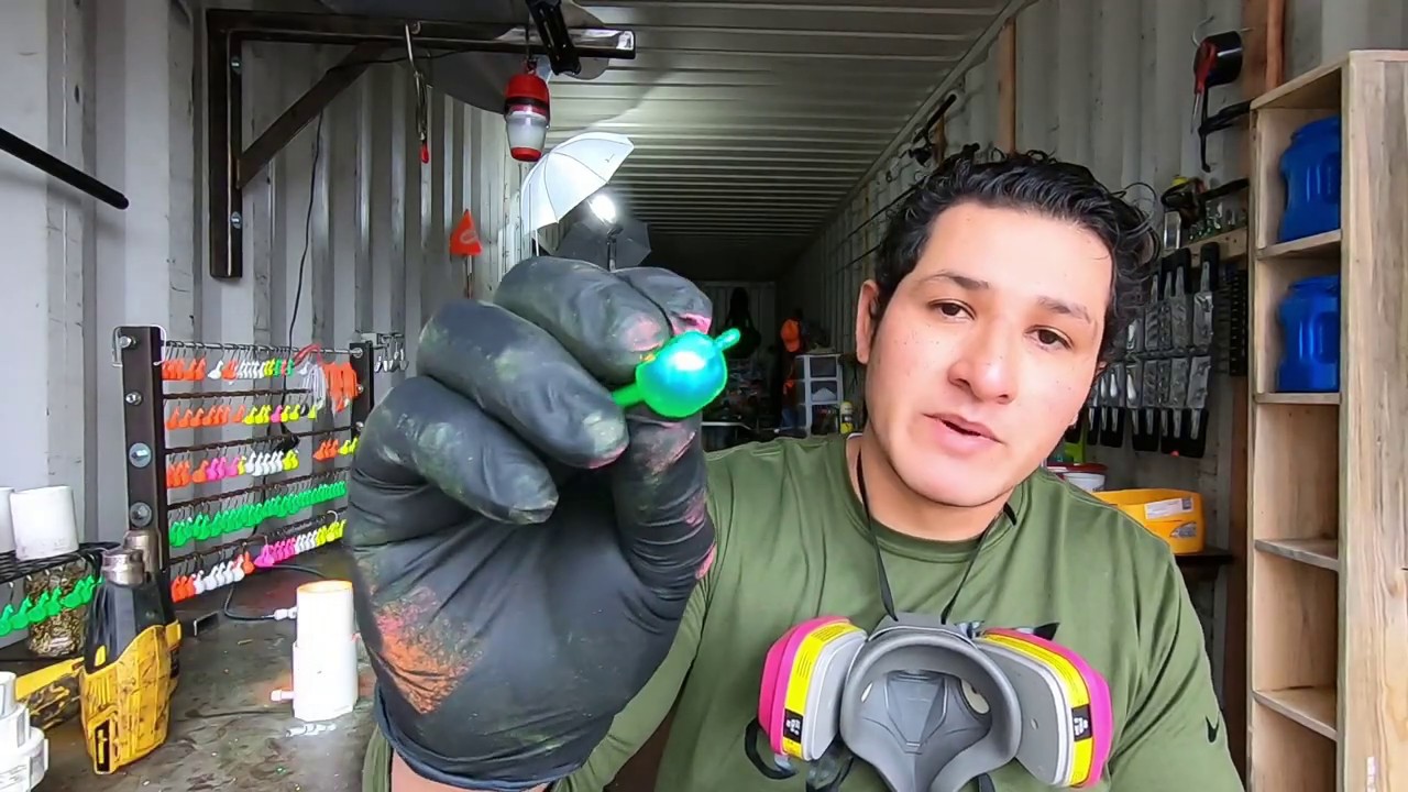 Como pintar tus señuelos con pintura en polvo(pro-tec)